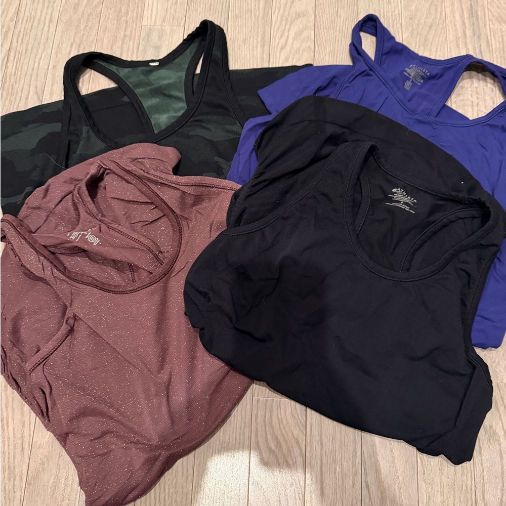 Athleta Tank Tops - Black, Purple, Burgundy, Camo